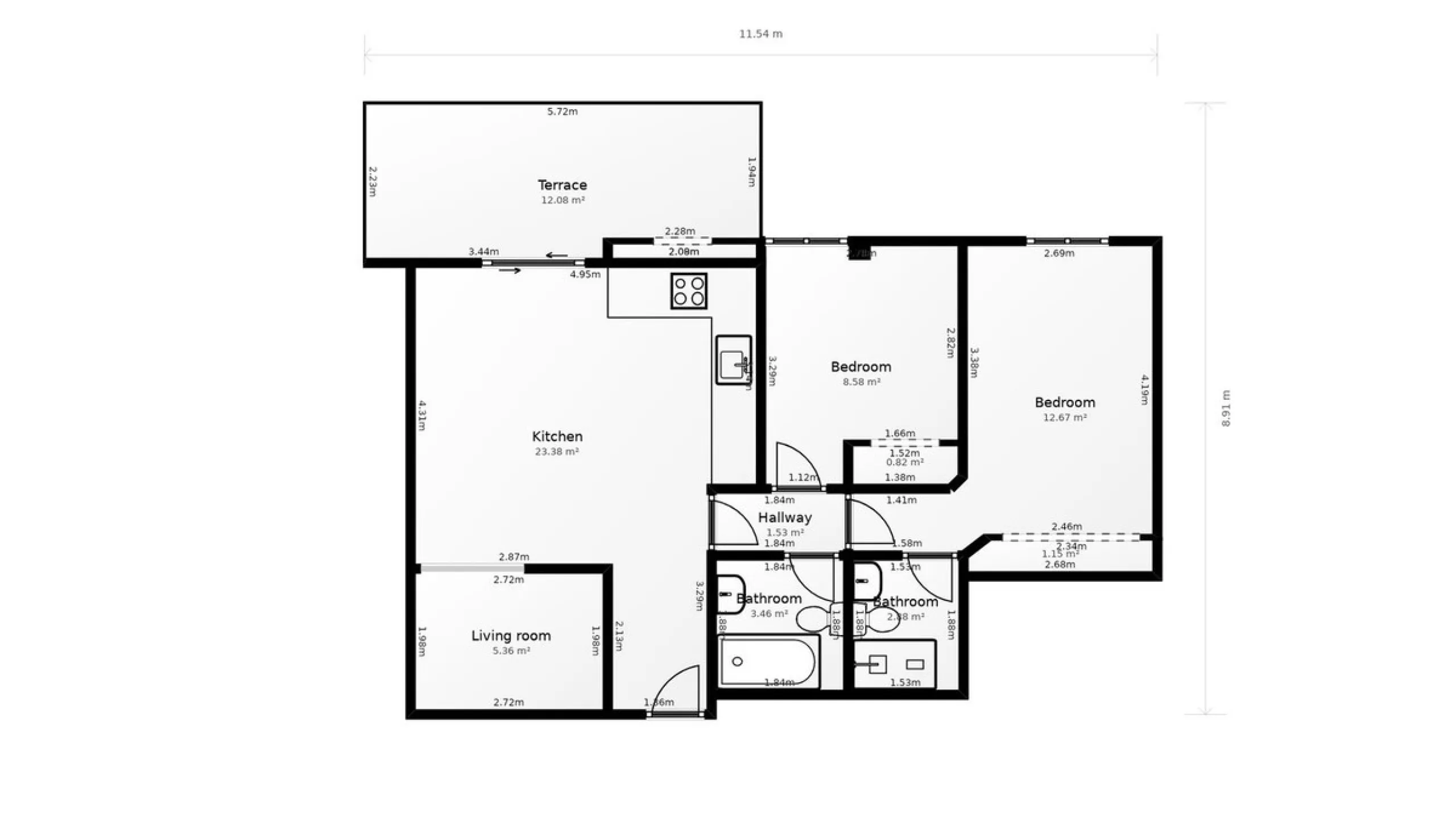 Apartment - Middle Floor Apartment в продаже в Mijas, Málaga. В доме 2 спален и 2 ванных комнат. Площадь дома 90 м²