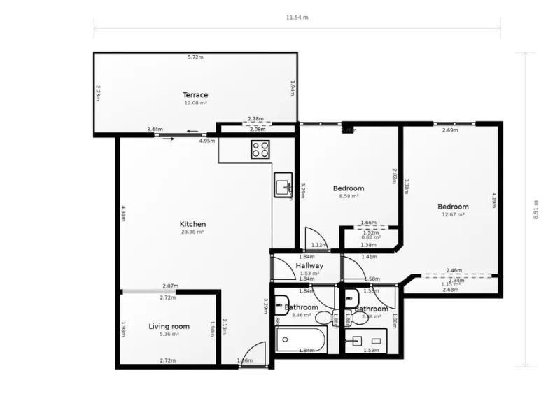 Apartment - Middle Floor Apartment в продаже в Mijas, Málaga. В доме 2 спален и 2 ванных комнат. Площадь дома 90 м²