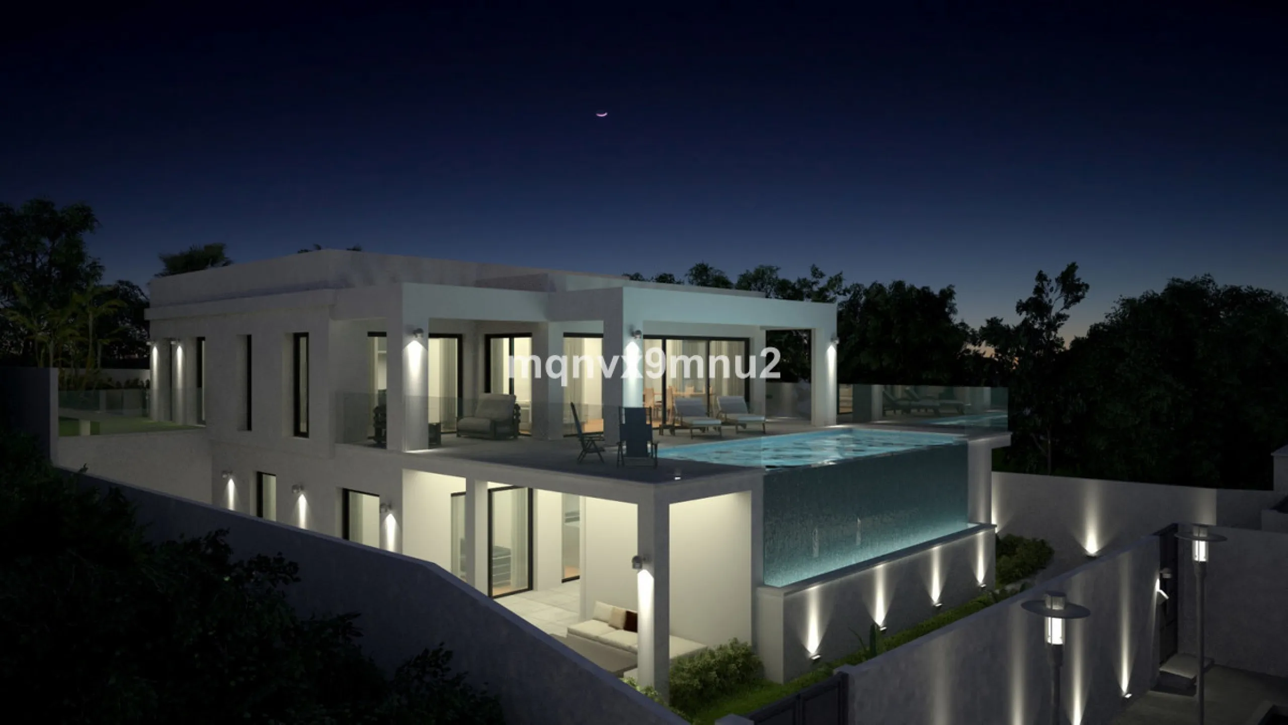 New contemporary villa built to the highest standard. Independent villa with a separate apartment on a 500m2 plot. 200meters to the beach. 10 mins walk to La Cala de Mijas. 20 minutes drive to Malaga airport.