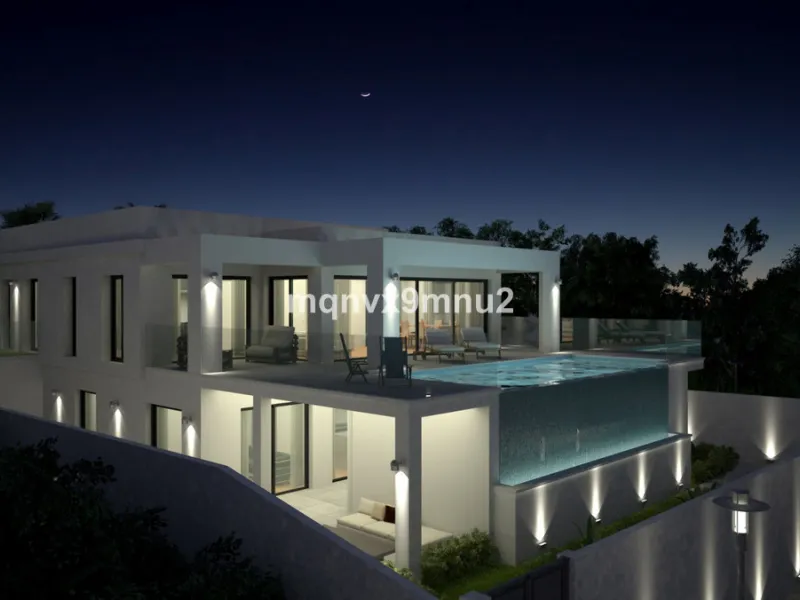 New contemporary villa built to the highest standard. Independent villa with a separate apartment on a 500m2 plot. 200meters to the beach. 10 mins walk to La Cala de Mijas. 20 minutes drive to Malaga airport.