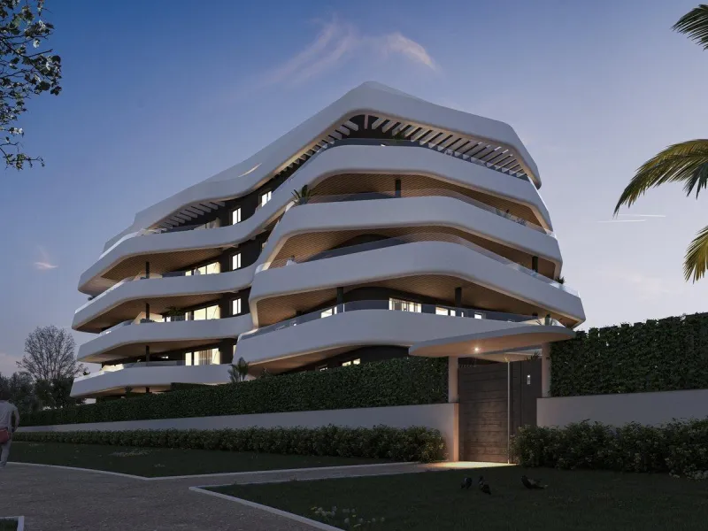 New Build Seafront Apartments in Los Álamos, Torremolinos& & Exclusive Seaside Living on the Costa del Sol& Discover this luxurious new development at Los Álamos beach, Torremolinos, located right in front of the beach and offering spectacular pa