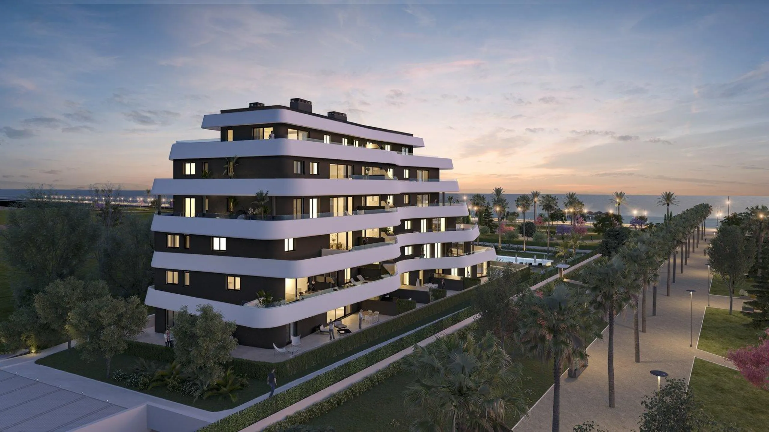 New Build Seafront Apartments in Los Álamos, Torremolinos& & Exclusive Seaside Living on the Costa del Sol& Discover this luxurious new development at Los Álamos beach, Torremolinos, located right in front of the beach and offering spectacular pa