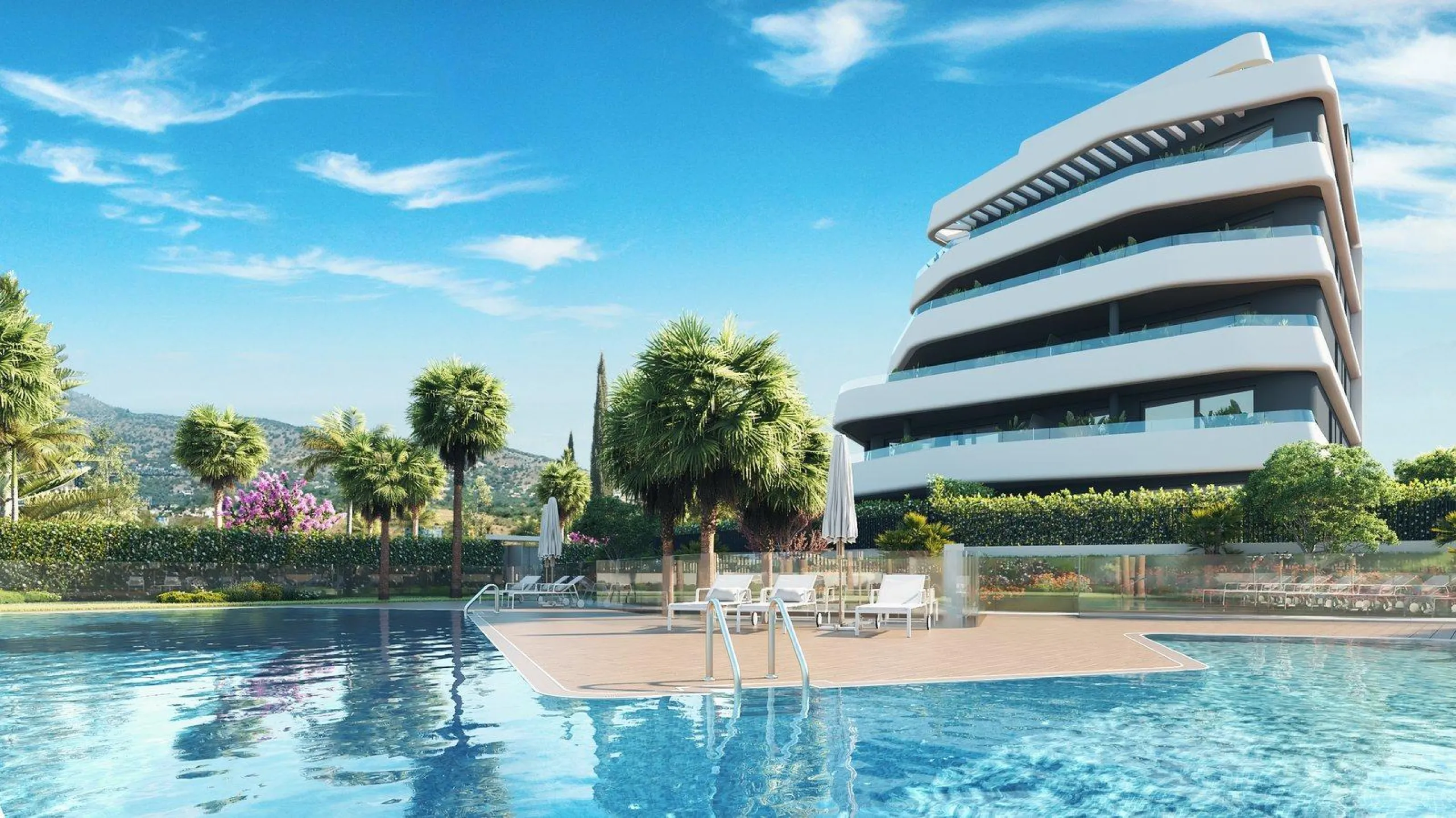 New Build Seafront Apartments in Los Álamos, Torremolinos& & Exclusive Seaside Living on the Costa del Sol& Discover this luxurious new development at Los Álamos beach, Torremolinos, located right in front of the beach and offering spectacular pa