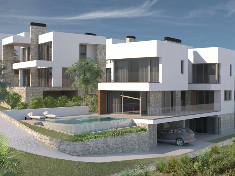 Exclusive New Villas for Sale in Las Farolas, Mijas Costa& & Prime Location by the Sea on the Costa del Sol& Discover this new development of 7 luxury villas located in the prestigious and well-established Las Farolas urbanization, between Fuengi