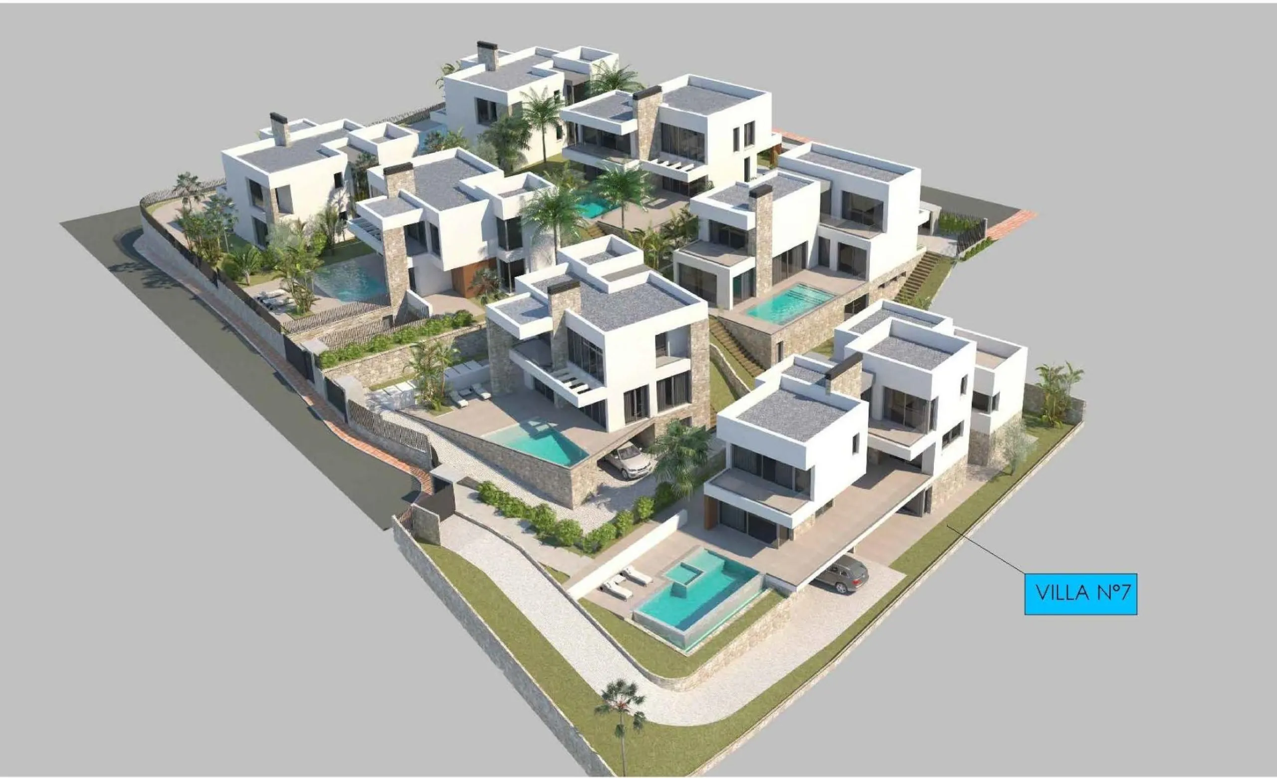 Exclusive New Villas for Sale in Las Farolas, Mijas Costa& & Prime Location by the Sea on the Costa del Sol& Discover this new development of 7 luxury villas located in the prestigious and well-established Las Farolas urbanization, between Fuengi
