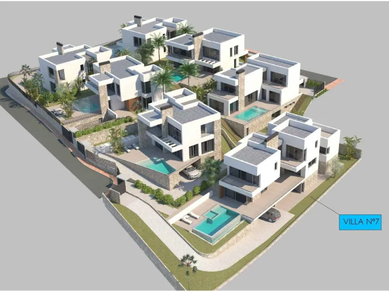 Exclusive New Villas for Sale in Las Farolas, Mijas Costa& & Prime Location by the Sea on the Costa del Sol& Discover this new development of 7 luxury villas located in the prestigious and well-established Las Farolas urbanization, between Fuengi