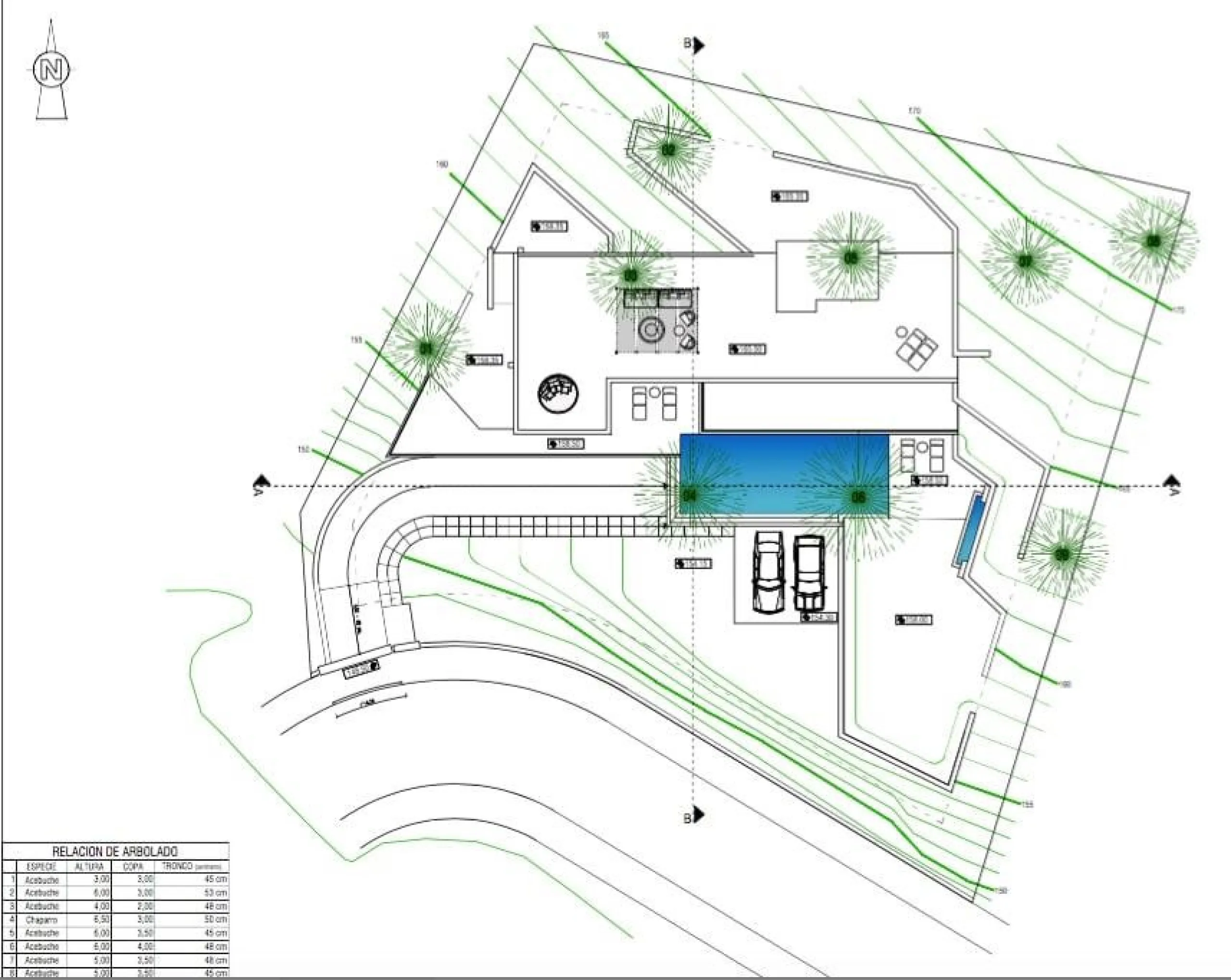 Land for sale in LOS ALTOS DE LOS MONTEROS urbanization, MARBELLA (MÁLAGA) with unobstructed views of the sea along with an attractive 4-storey single-family housing project, the building permit has been issued. The construction project is included in the