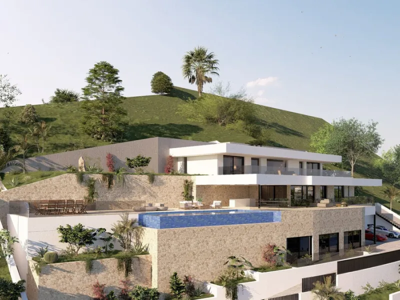 Prime south-facing plot with panoramic sea views with PLANNING PERMISSION AND PROJECT IN PLACE | Real de La Quinta, Benahavís.