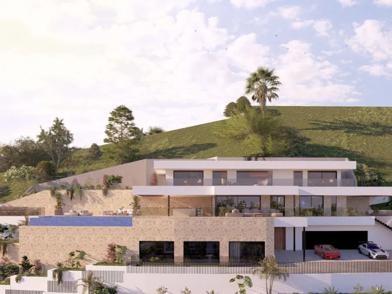 Prime south-facing plot with panoramic sea views with PLANNING PERMISSION AND PROJECT IN PLACE | Real de La Quinta, Benahavís.