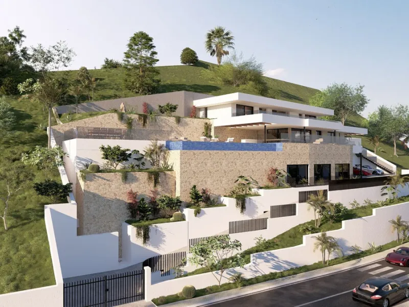 Prime south-facing plot with panoramic sea views with PLANNING PERMISSION AND PROJECT IN PLACE | Real de La Quinta, Benahavís.
