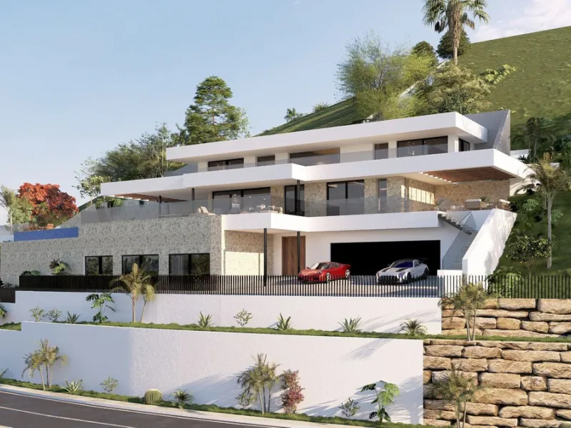 Prime south-facing plot with panoramic sea views with PLANNING PERMISSION AND PROJECT IN PLACE | Real de La Quinta, Benahavís.