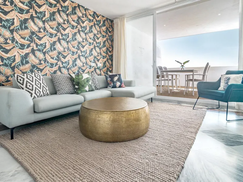A superb west facing renovated duplex penthouse for sale in the popular El Dorado urbanisation in Nueva Andalucia, close to Puerto Banus