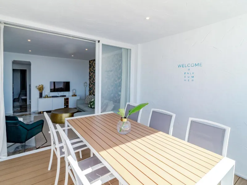 A superb west facing renovated duplex penthouse for sale in the popular El Dorado urbanisation in Nueva Andalucia, close to Puerto Banus