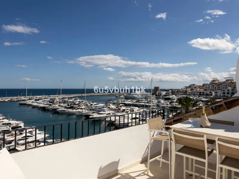 Discover this beautifully renovated duplex penthouse perfectly positioned in the vibrant heart of Puerto Banús, boasting spectacular views directly over the iconic marina.