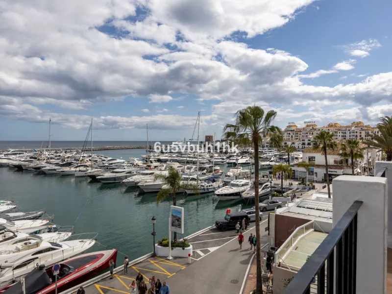 Discover this beautifully renovated duplex penthouse perfectly positioned in the vibrant heart of Puerto Banús, boasting spectacular views directly over the iconic marina.