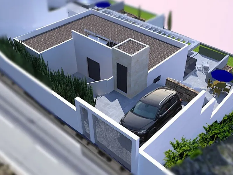 An exceptional opportunity to build your dream family home on an elevated urban plot at the upper edge of the vibrant and welcoming village of Cómpeta.