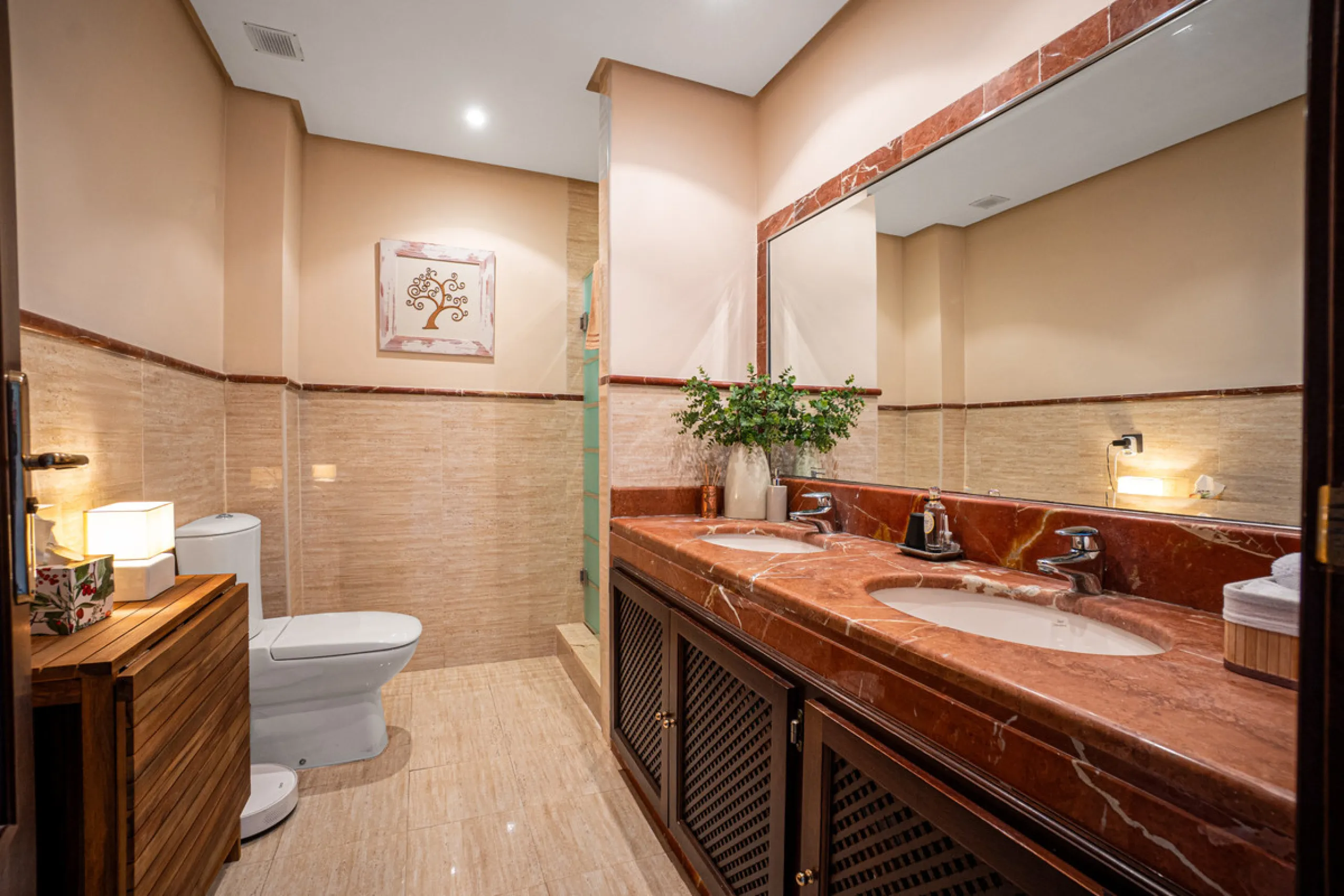Penthouse Greenvalley is a luxury duplex in Marbella with breathtaking panoramic views. The home features three terraces, three bedrooms, and elegant modern finishes. The spaces are bright and open, designed for comfort and natural light throughout the da