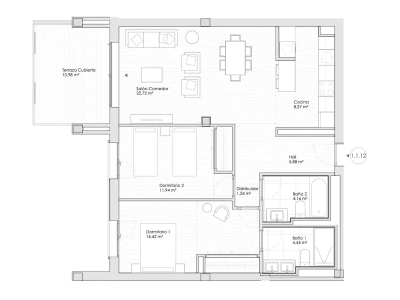 IMPORTANT: This is a RESALE UNIT. In one of the best new complexes in Estepona Town.