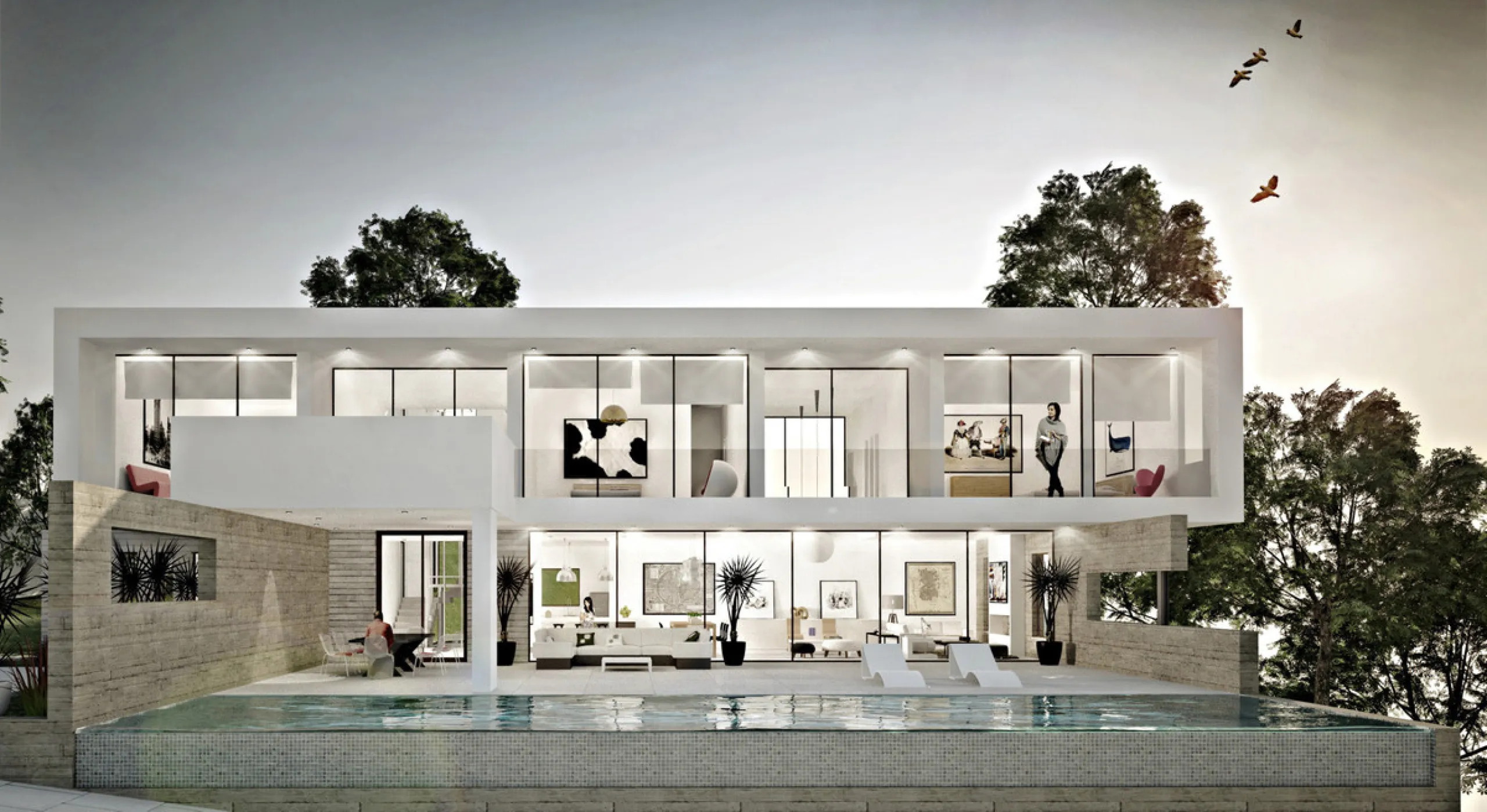 Set within the lush, green hills of La Mairena just 7 minutes from Marbella's finest beaches, this stunning detached villa is the perfect blend of modern design, peaceful surroundings, and panoramic views. Boasting a generous 553m² of built space and set 