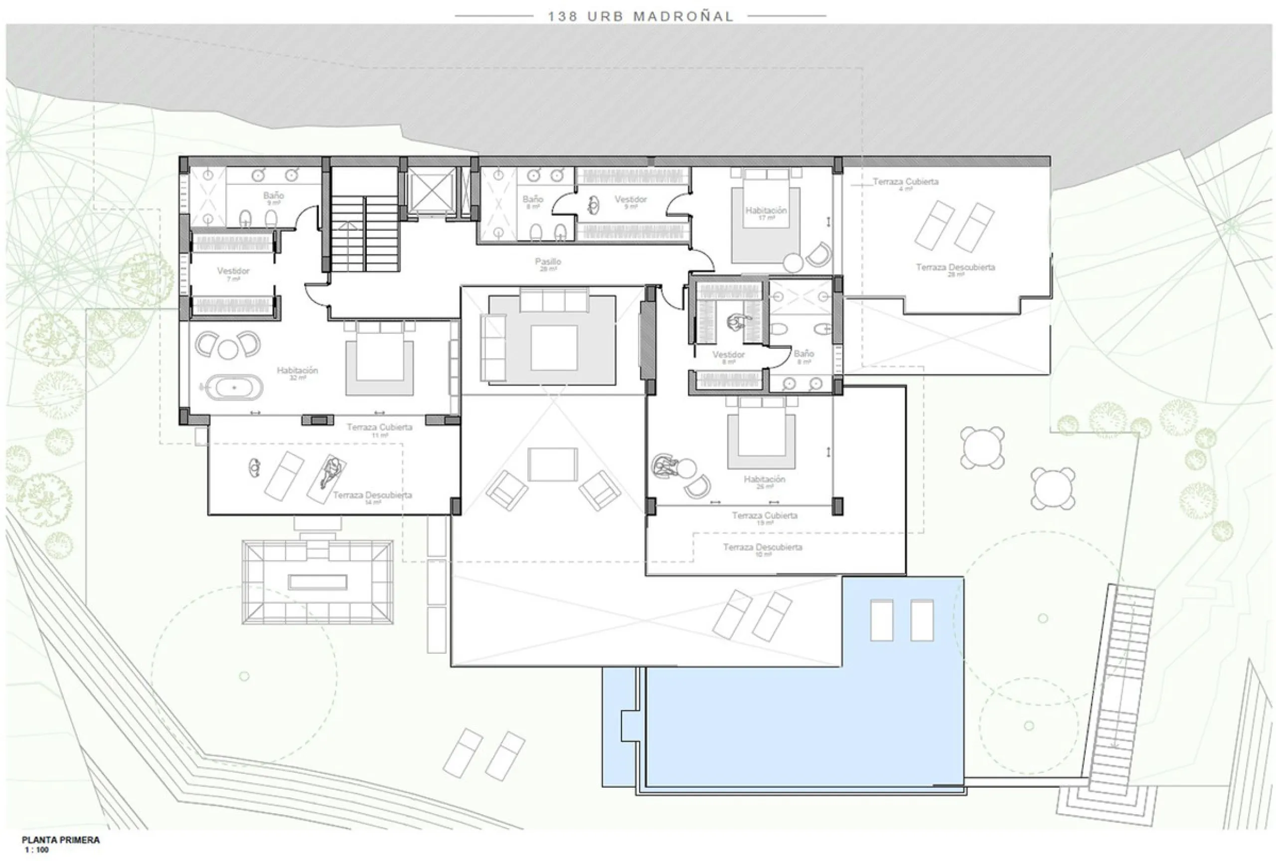 PLOT FOR SALE WITH PROJECT AND LICENSE IN PRESTIGIOUS EL MADROÑAL – GATE 1