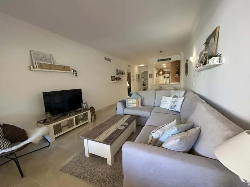 Elegant and bright west facing apartment situated in Santa Maria Village, a gated 24hour security community nested in Elviria, only minutes away from Marbella's nicest sandy beaches. This immaculate apartment combines comfort, style and convenience and fe