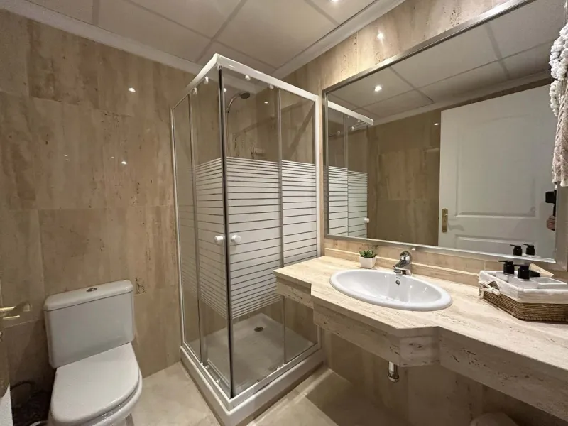 Elegant and bright west facing apartment situated in Santa Maria Village, a gated 24hour security community nested in Elviria, only minutes away from Marbella's nicest sandy beaches. This immaculate apartment combines comfort, style and convenience and fe
