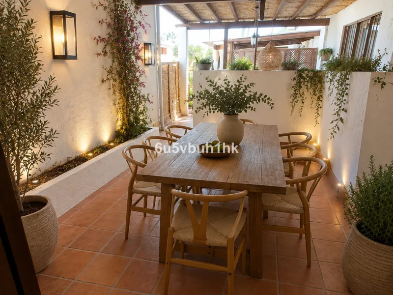 Located in the established Bahia Azul urbanisation, this traditional Spanish house offers an excellent opportunity to acquire a property with direct access to the beach and communal amenities.