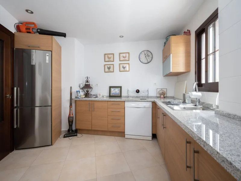 Nestled in the charming Andalusian-style urbanization of Pueblo Los Monteros in Altos de Marbella, this extraordinary apartment blends traditional elegance with modern sophistication. Originally two separate side-by-side duplex properties, this residence 