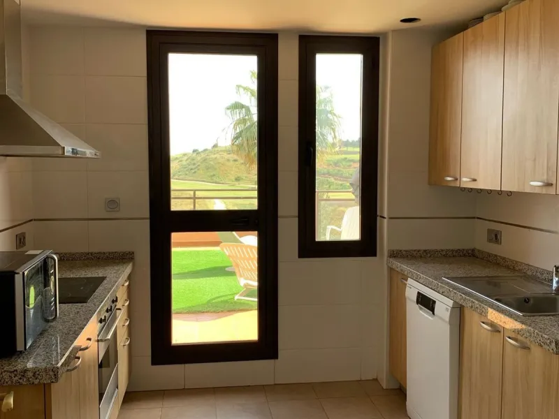 Large and beautiful corner penthouse in Calanova Golf in a typical Andalucian style all in one floor. The community allow short and long term rental. The property is situated in the hills behind La Cala de Mijas, just 5-7 drive from town and next to Calan
