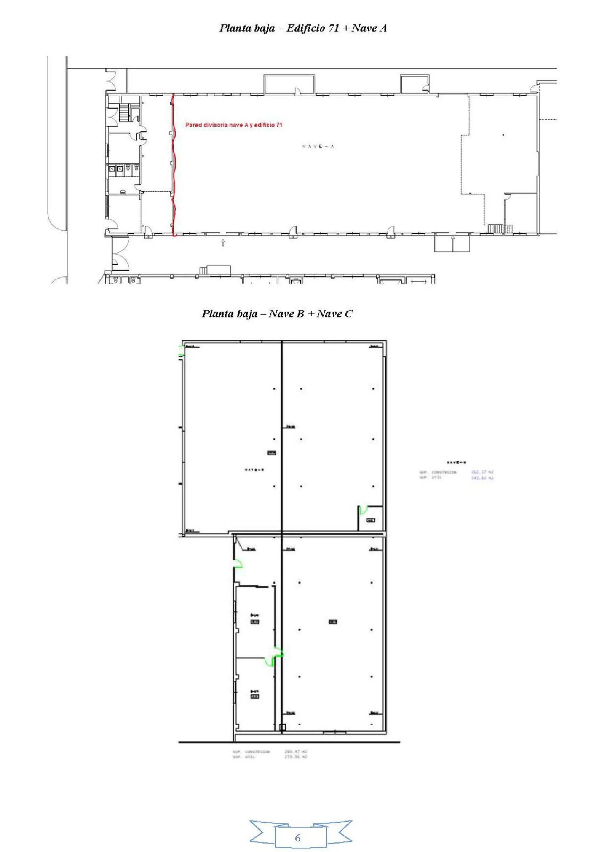 Current business use on Plots 71 and 73 granted by the Málaga City Council.