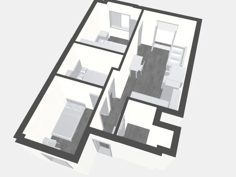 Apartment - Middle Floor Apartment в продаже в Málaga, Málaga. В доме 3 спален и 1 ванных комнат. Площадь дома 57 м²