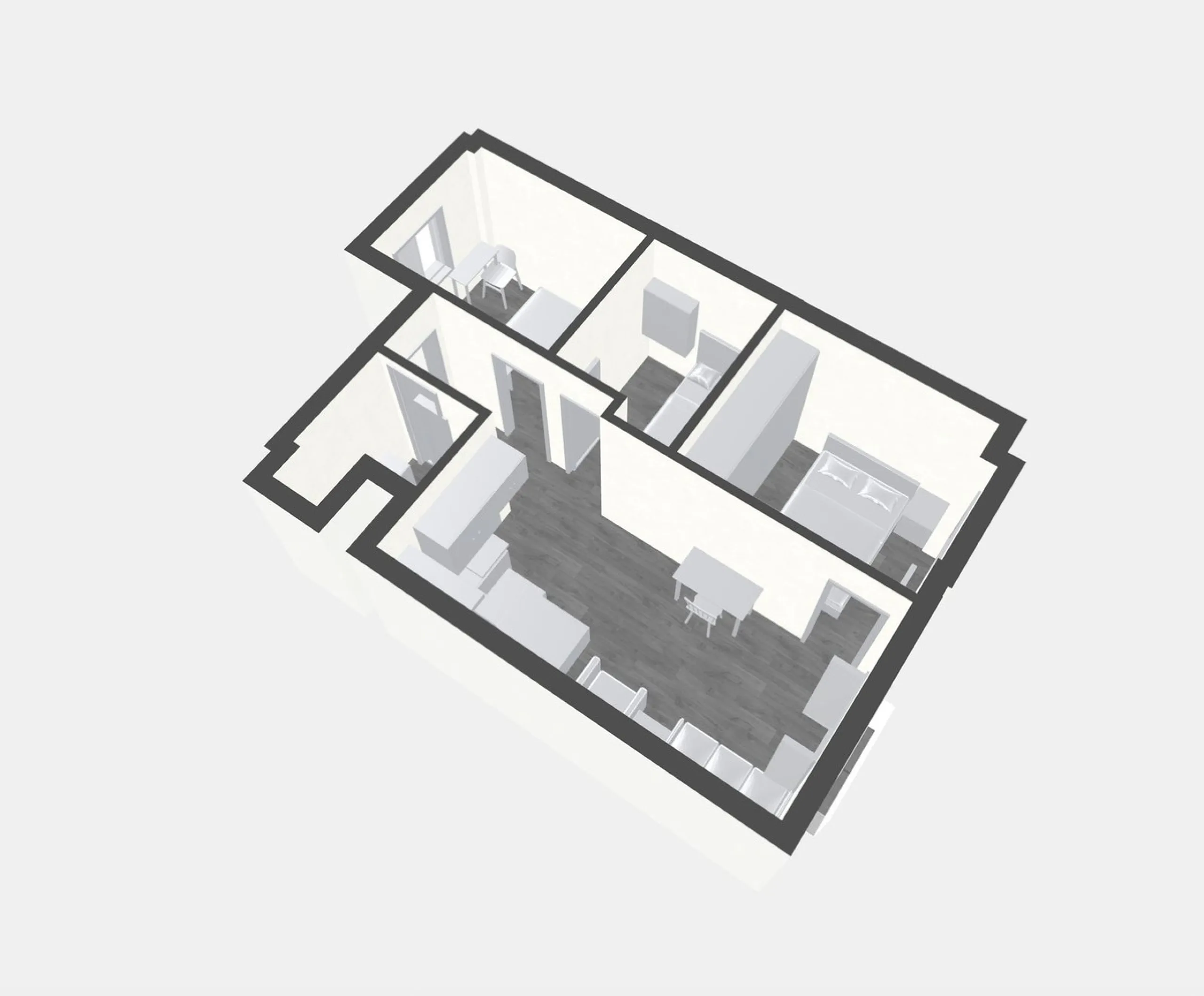 Apartment - Middle Floor Apartment в продаже в Málaga, Málaga. В доме 3 спален и 1 ванных комнат. Площадь дома 57 м²