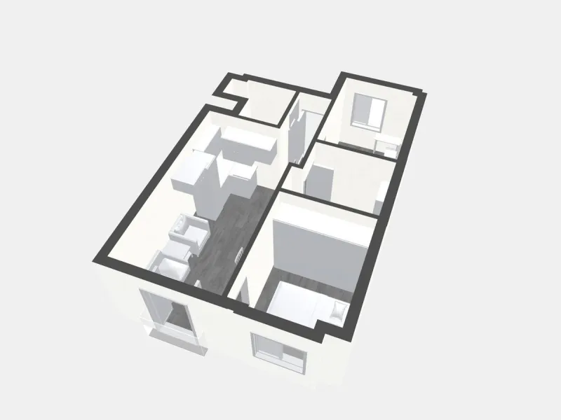 Apartment - Middle Floor Apartment в продаже в Málaga, Málaga. В доме 3 спален и 1 ванных комнат. Площадь дома 57 м²