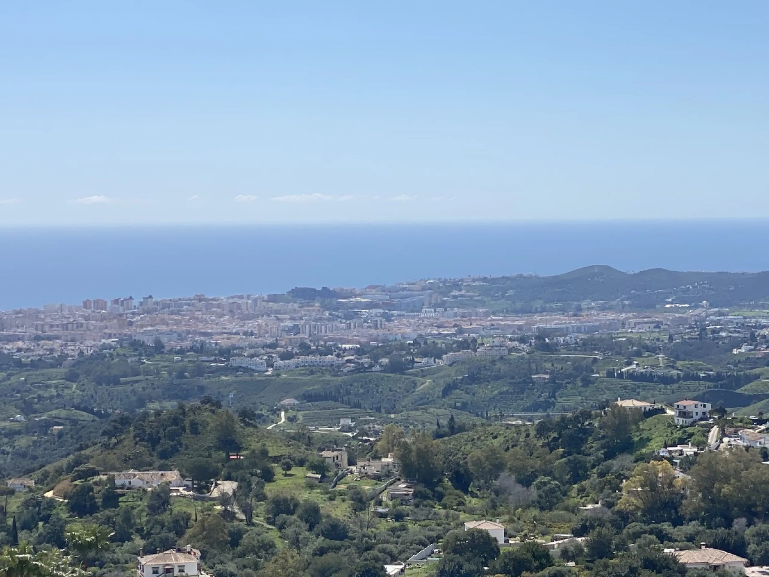 Three prime development plots totalling 6,100 sqm, offering breathtaking views near Mijas Pueblo, are available for sale.