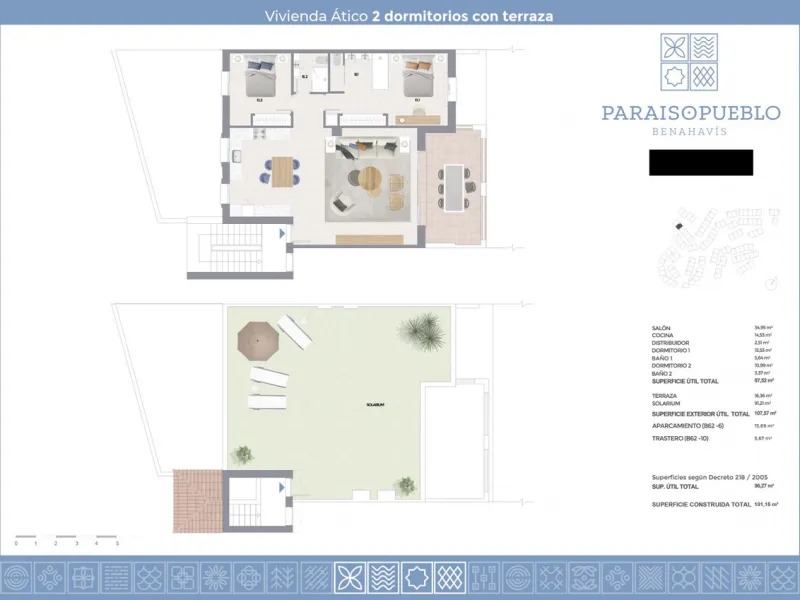 Apartment - Penthouse Duplex в продаже в Benahavís, Málaga. В доме 2 спален и 2 ванных комнат. Площадь дома 108 м²