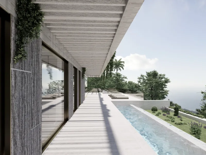 This modern luxury villa project, designed by a highly regarded Belgian architect, offers an exceptional opportunity to create your dream home in Monte Mayor, a prestigious and sought-after residential community in Benahavís. Spanning two floors plus a sp