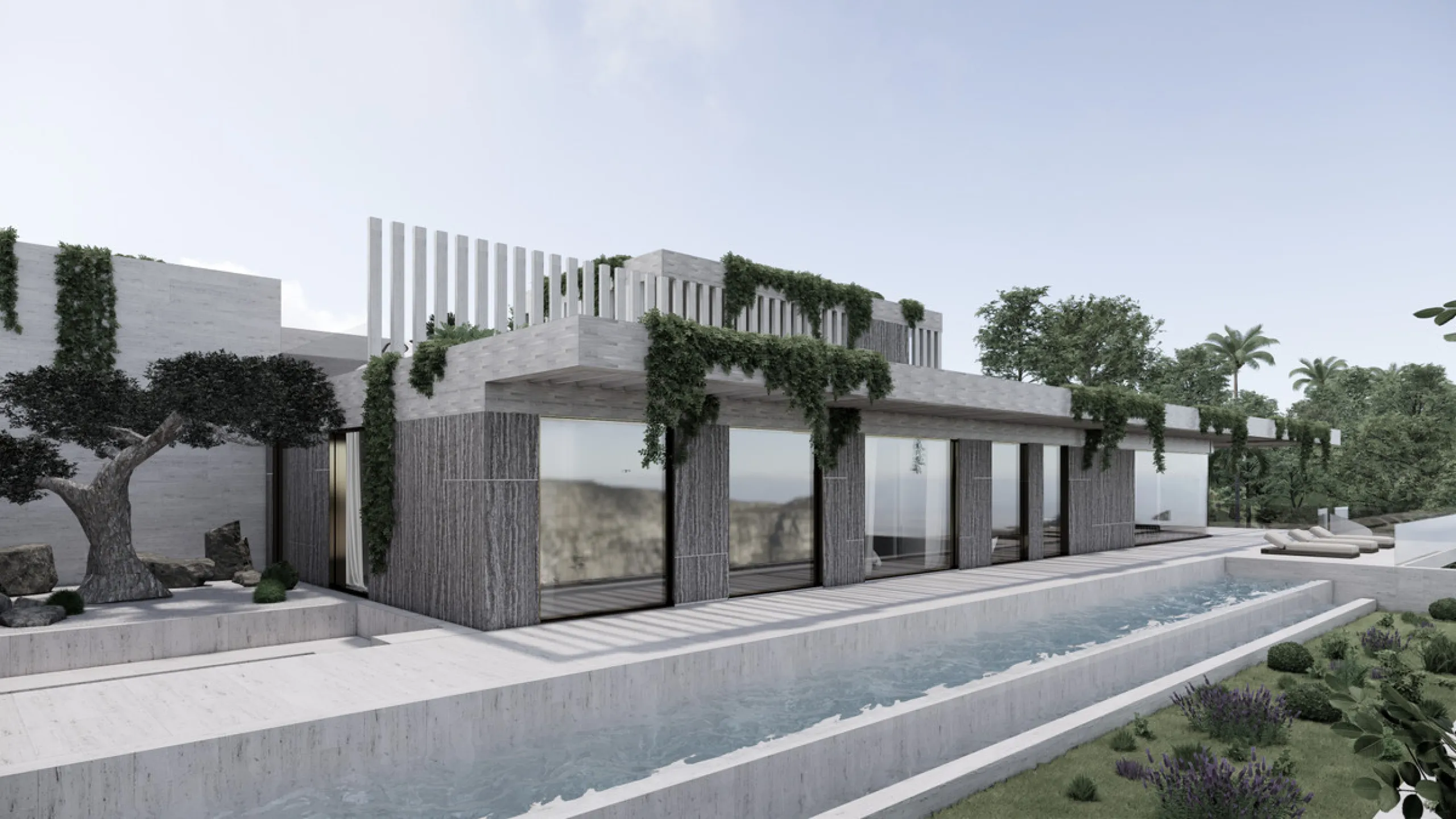 This modern luxury villa project, designed by a highly regarded Belgian architect, offers an exceptional opportunity to create your dream home in Monte Mayor, a prestigious and sought-after residential community in Benahavís. Spanning two floors plus a sp
