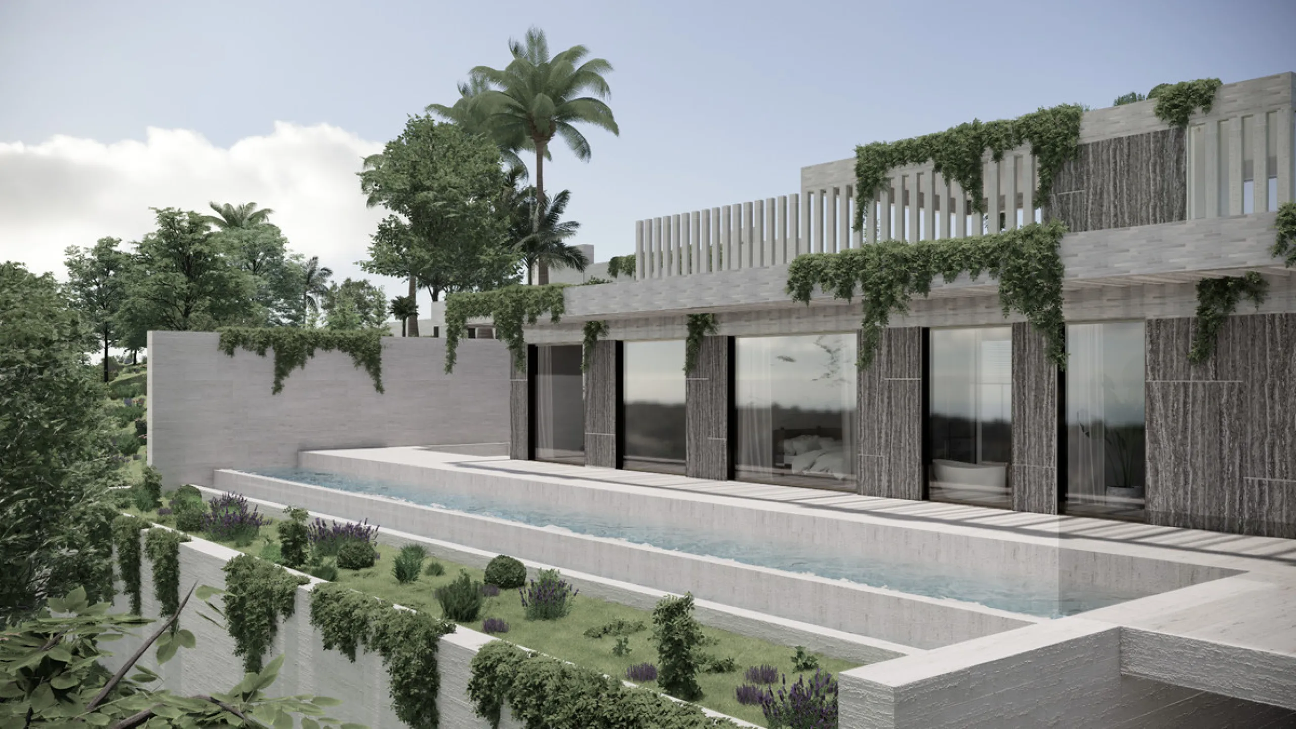 This modern luxury villa project, designed by a highly regarded Belgian architect, offers an exceptional opportunity to create your dream home in Monte Mayor, a prestigious and sought-after residential community in Benahavís. Spanning two floors plus a sp