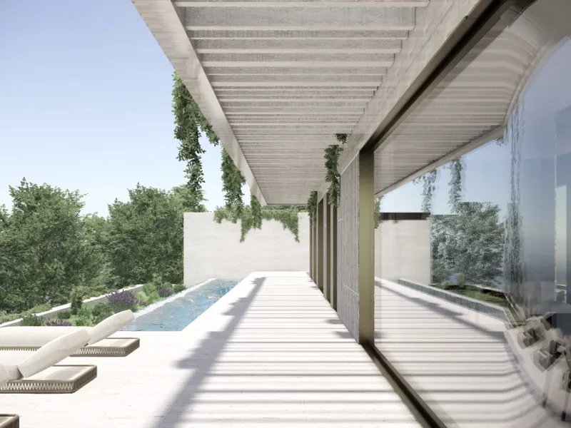 This modern luxury villa project, designed by a highly regarded Belgian architect, offers an exceptional opportunity to create your dream home in Monte Mayor, a prestigious and sought-after residential community in Benahavís. Spanning two floors plus a sp
