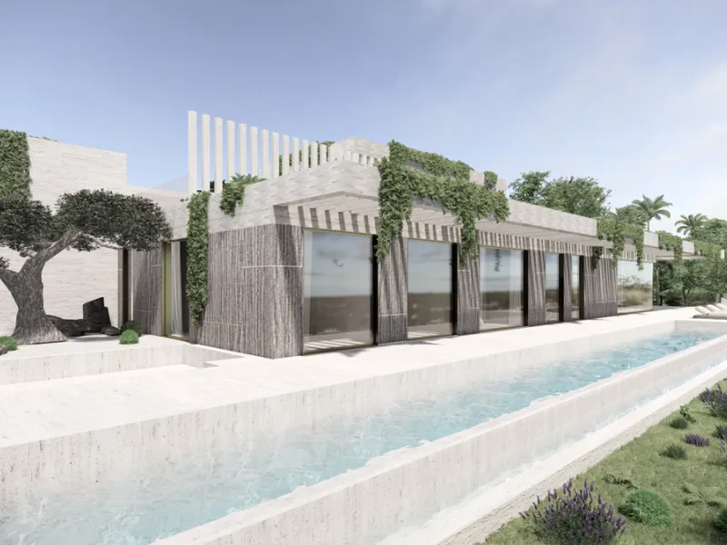 This modern luxury villa project, designed by a highly regarded Belgian architect, offers an exceptional opportunity to create your dream home in Monte Mayor, a prestigious and sought-after residential community in Benahavís. Spanning two floors plus a sp