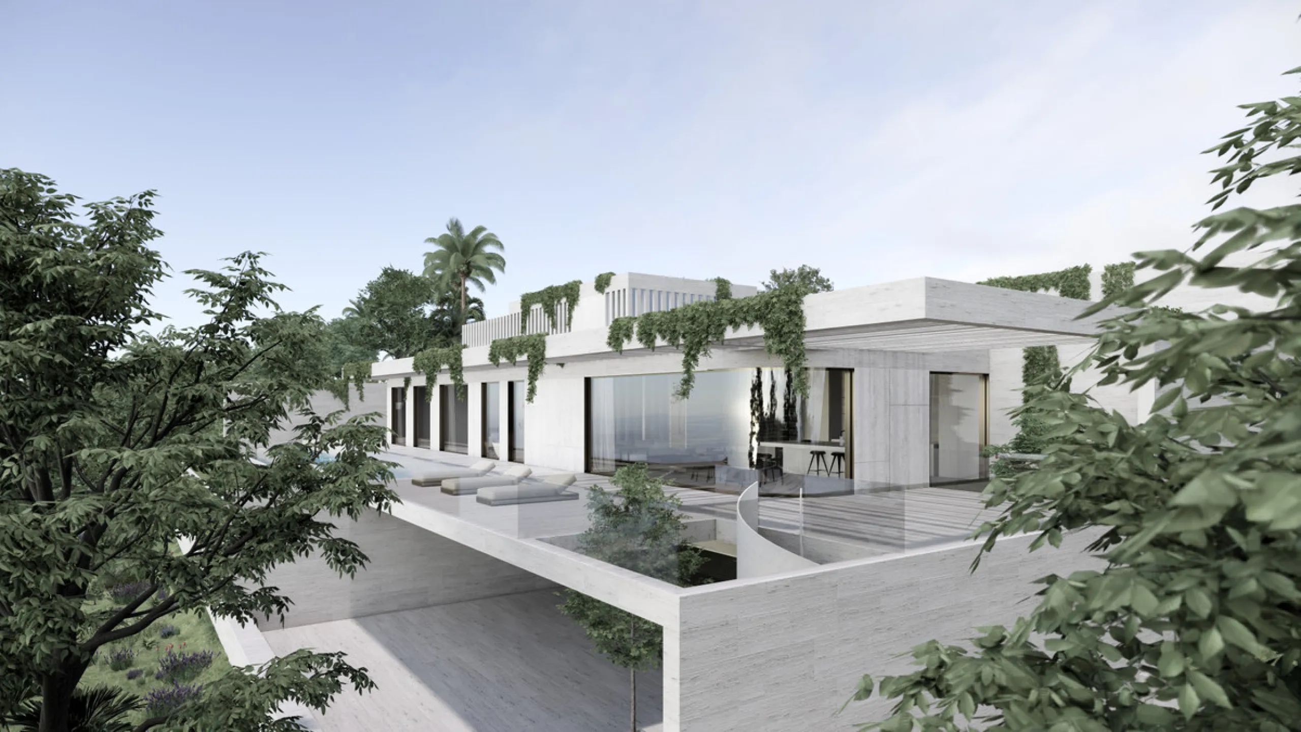 This modern luxury villa project, designed by a highly regarded Belgian architect, offers an exceptional opportunity to create your dream home in Monte Mayor, a prestigious and sought-after residential community in Benahavís. Spanning two floors plus a sp