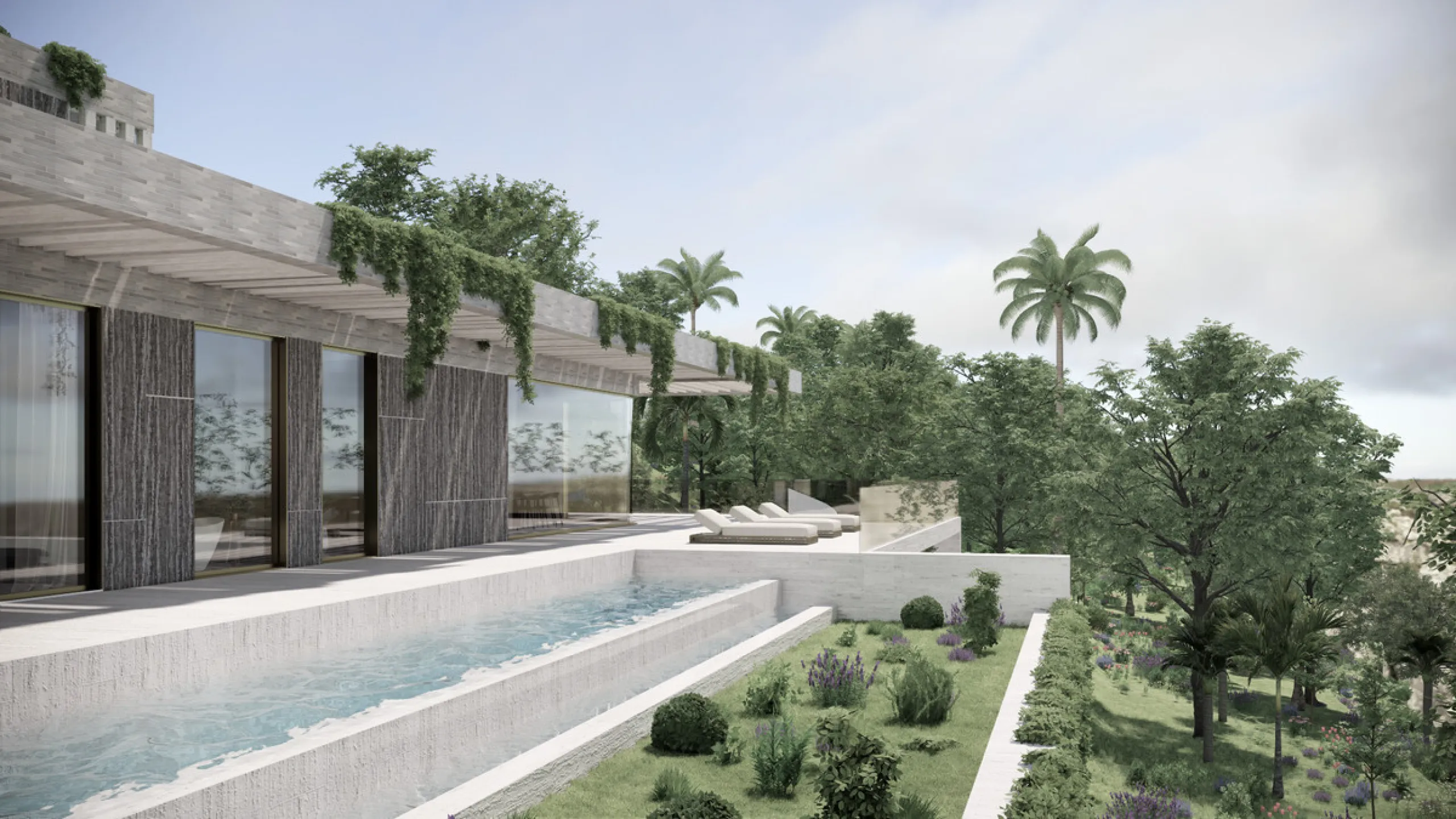This modern luxury villa project, designed by a highly regarded Belgian architect, offers an exceptional opportunity to create your dream home in Monte Mayor, a prestigious and sought-after residential community in Benahavís. Spanning two floors plus a sp