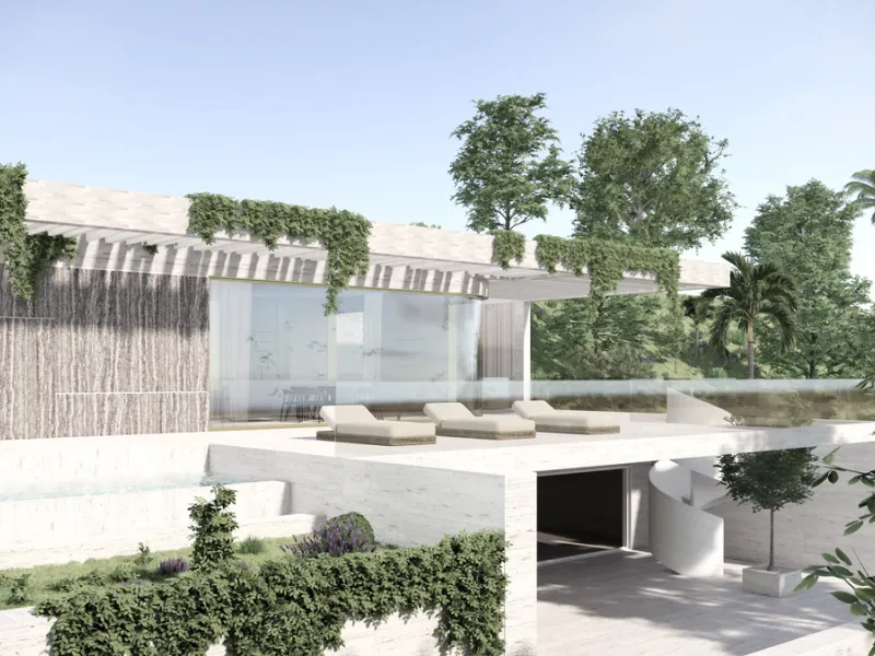 This modern luxury villa project, designed by a highly regarded Belgian architect, offers an exceptional opportunity to create your dream home in Monte Mayor, a prestigious and sought-after residential community in Benahavís. Spanning two floors plus a sp