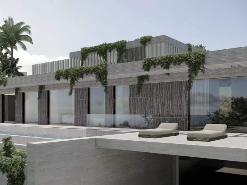 This modern luxury villa project, designed by a highly regarded Belgian architect, offers an exceptional opportunity to create your dream home in Monte Mayor, a prestigious and sought-after residential community in Benahavís. Spanning two floors plus a sp