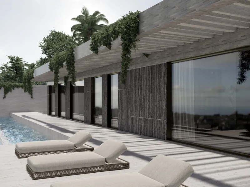 This modern luxury villa project, designed by a highly regarded Belgian architect, offers an exceptional opportunity to create your dream home in Monte Mayor, a prestigious and sought-after residential community in Benahavís. Spanning two floors plus a sp