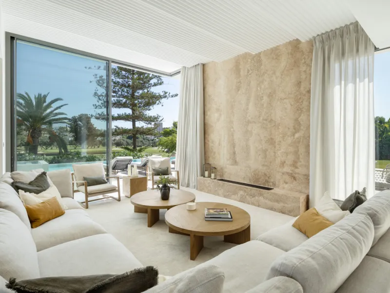 Villa Imagine is an exceptional frontline golf Villa for sale in Las Brisas. This property offers a luxurious living experience with modern design and natural beauty. This stunning villa, offers a thoughtfully crafted design by a renowned architect and de