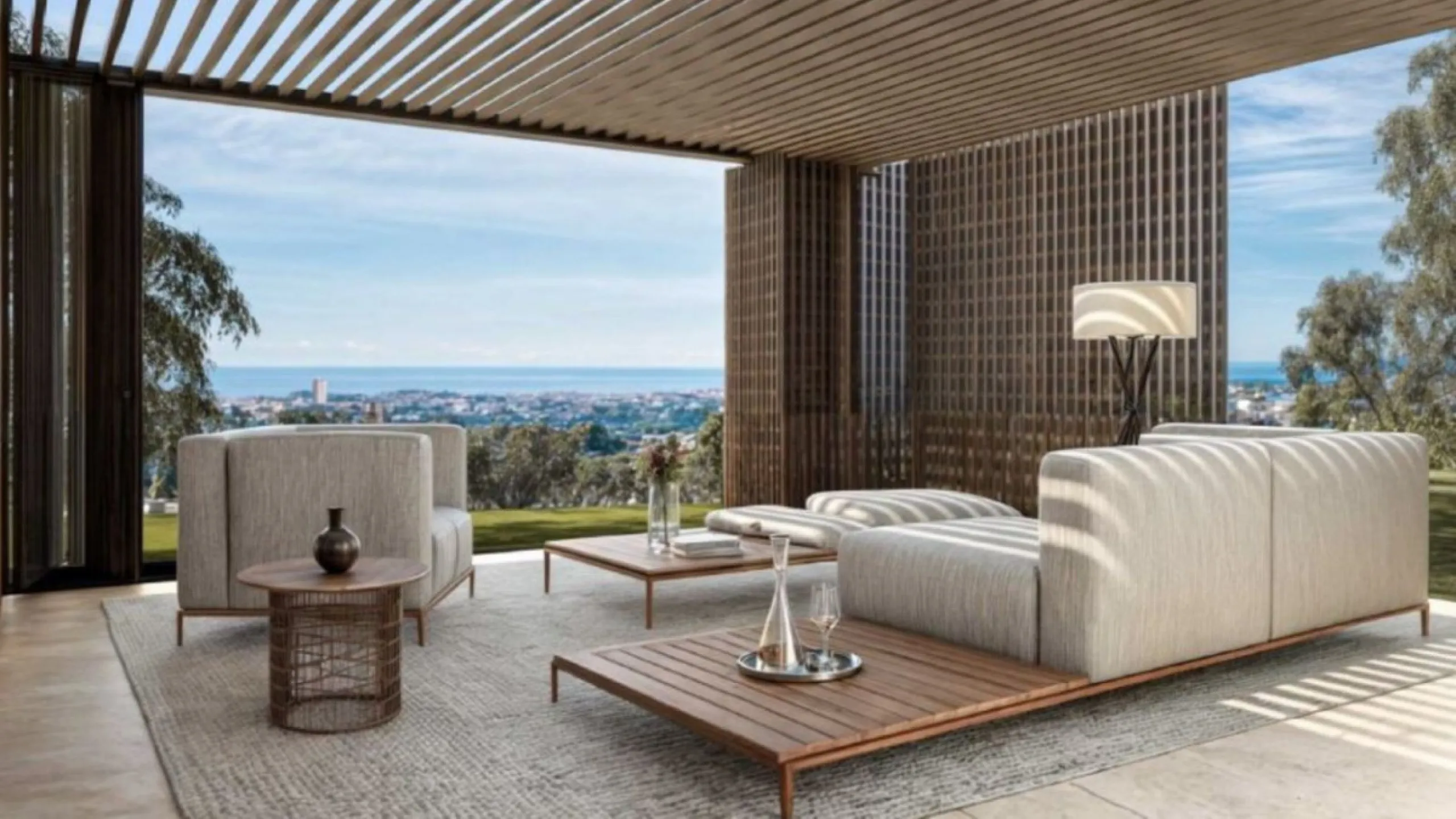 Nestled in the prestigious enclave of La Cerquilla, this exquisite contemporary villa is a masterpiece in the making. Currently under construction, this residence promises a perfect balance of modern sophistication and natural harmony. The bold yet organi