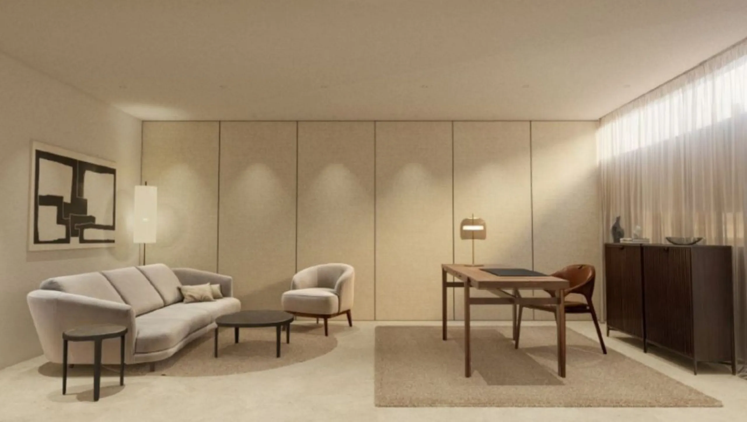 Nestled in the prestigious enclave of La Cerquilla, this exquisite contemporary villa is a masterpiece in the making. Currently under construction, this residence promises a perfect balance of modern sophistication and natural harmony. The bold yet organi