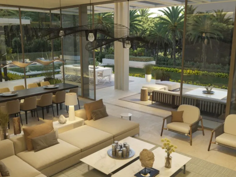 This exceptional plot is located in the prestigious enclave of La Cerquilla, one of Marbella's most sought-after residential areas. Offering a unique opportunity, it includes an exquisitely designed project by the renowned architect Diego Tobal, with the 