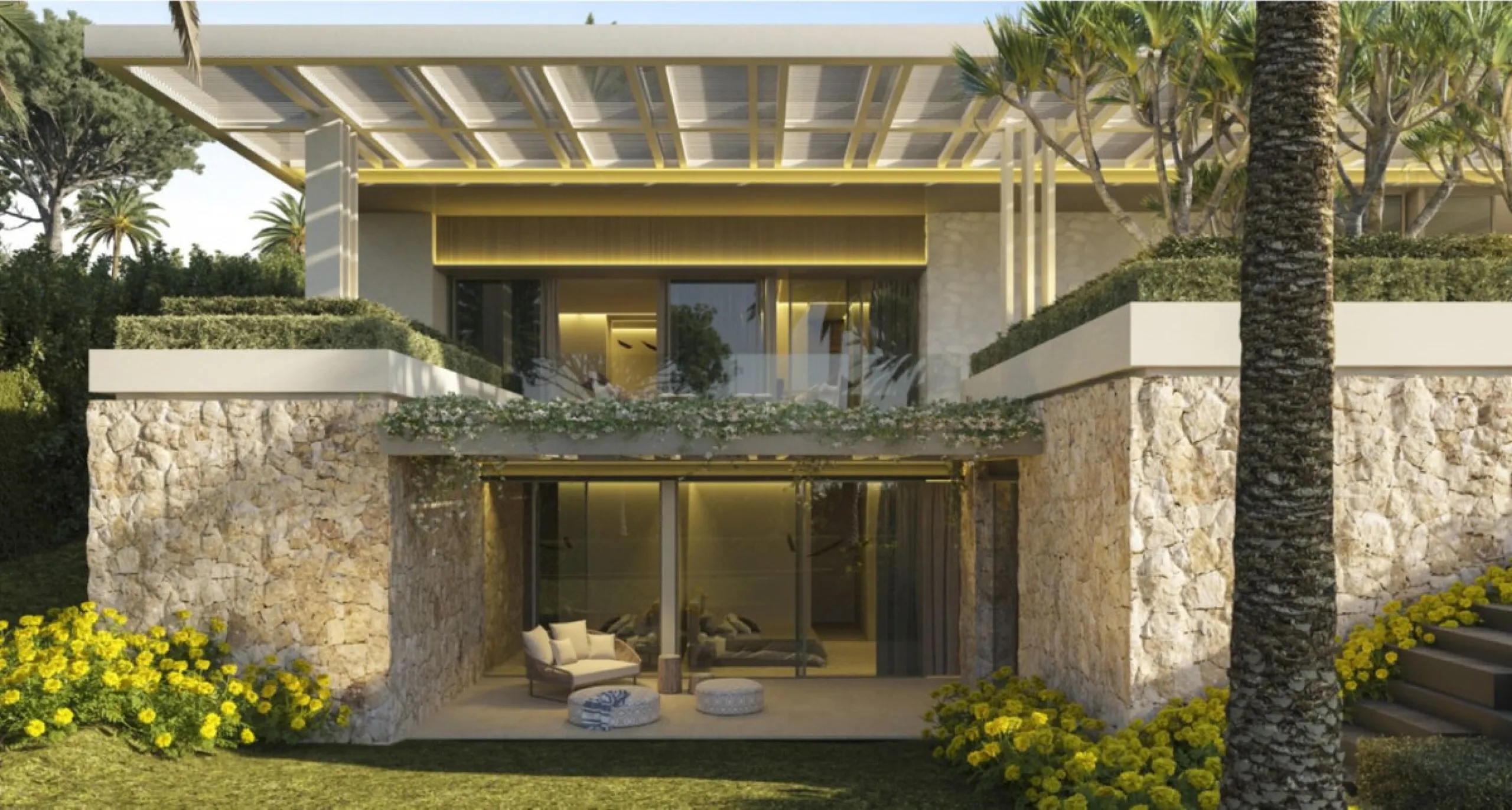 This exceptional plot is located in the prestigious enclave of La Cerquilla, one of Marbella's most sought-after residential areas. Offering a unique opportunity, it includes an exquisitely designed project by the renowned architect Diego Tobal, with the 